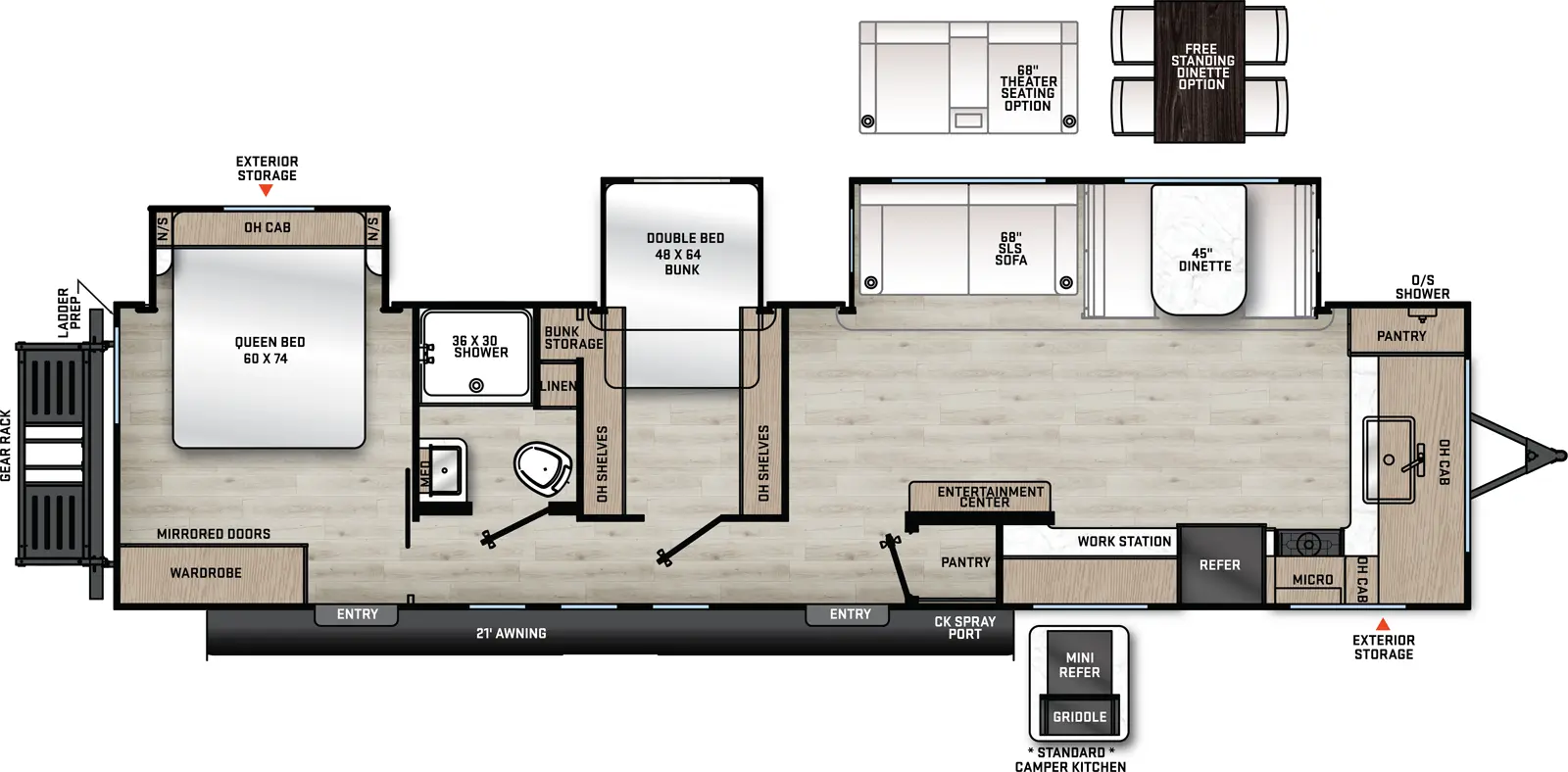 Catalina Legacy Edition 333FKTS - DSO Floorplan